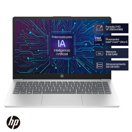 Laptop HP 14-ep1001la IntelCore Ultra 5 125H Laptop HP 14-ep1001la Intel Core Ultra 5 125H 8GB RAM 512GB SSD FHD 14 Silver