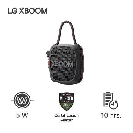 Parlante LG XBOOM Go XG2T 5W Bluetooth Certificación Militar (2024)