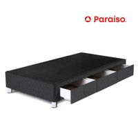 Box Tarima Cajones 1.5 Plazas Charcoal