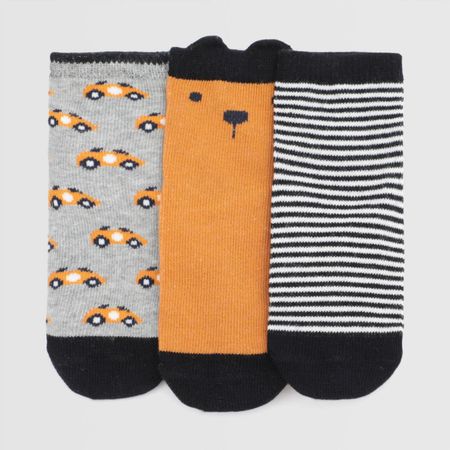 Medias Pack X3 Para Recien Nacido Baby Circus Animals Combo3 12/24