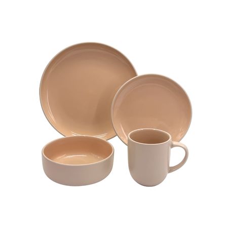 Juego de Vajillas Matte Beige 16  Piezas