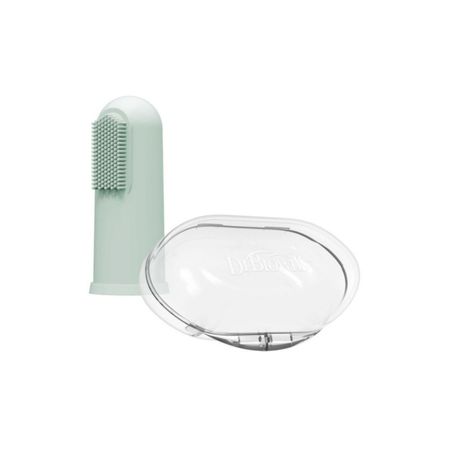 Cepillo Dedal Silicona Dr Browns Con Estuche Verde