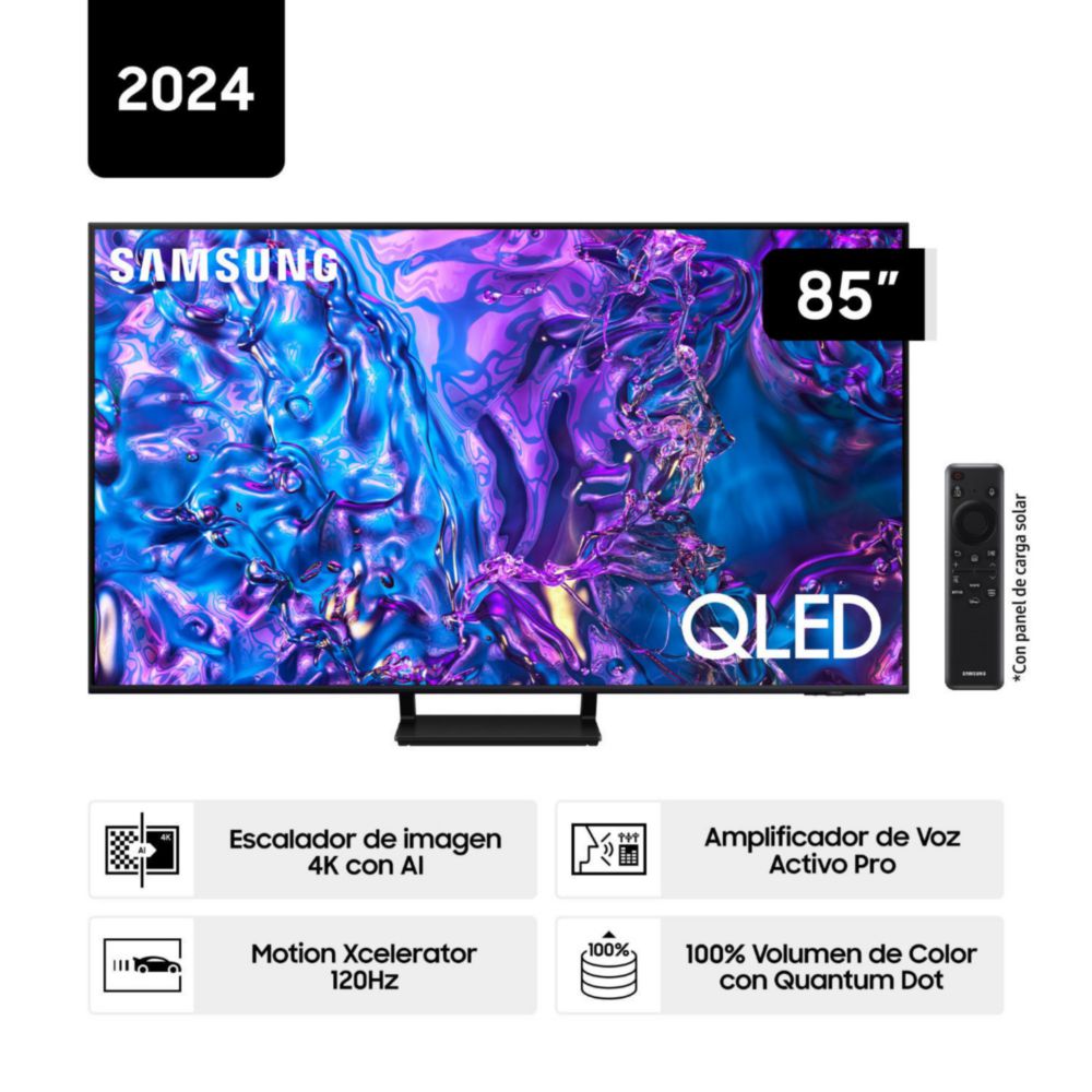 Televisor Samsung QN85Q70DAGXPE 85"" 4K QLED Negro