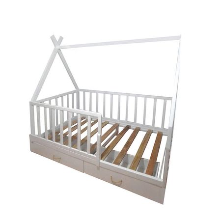Cama Mi Madera Perfecta Teepe Andy 1.5 Plazas Natural