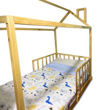 Cama Mi Madera Perfecta Ms Paris 2 Plazas Natural