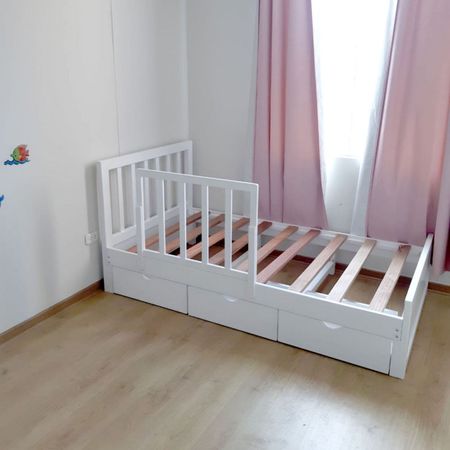 Cama Mi Madera Perfecta Matius 2 Plazas Blanco