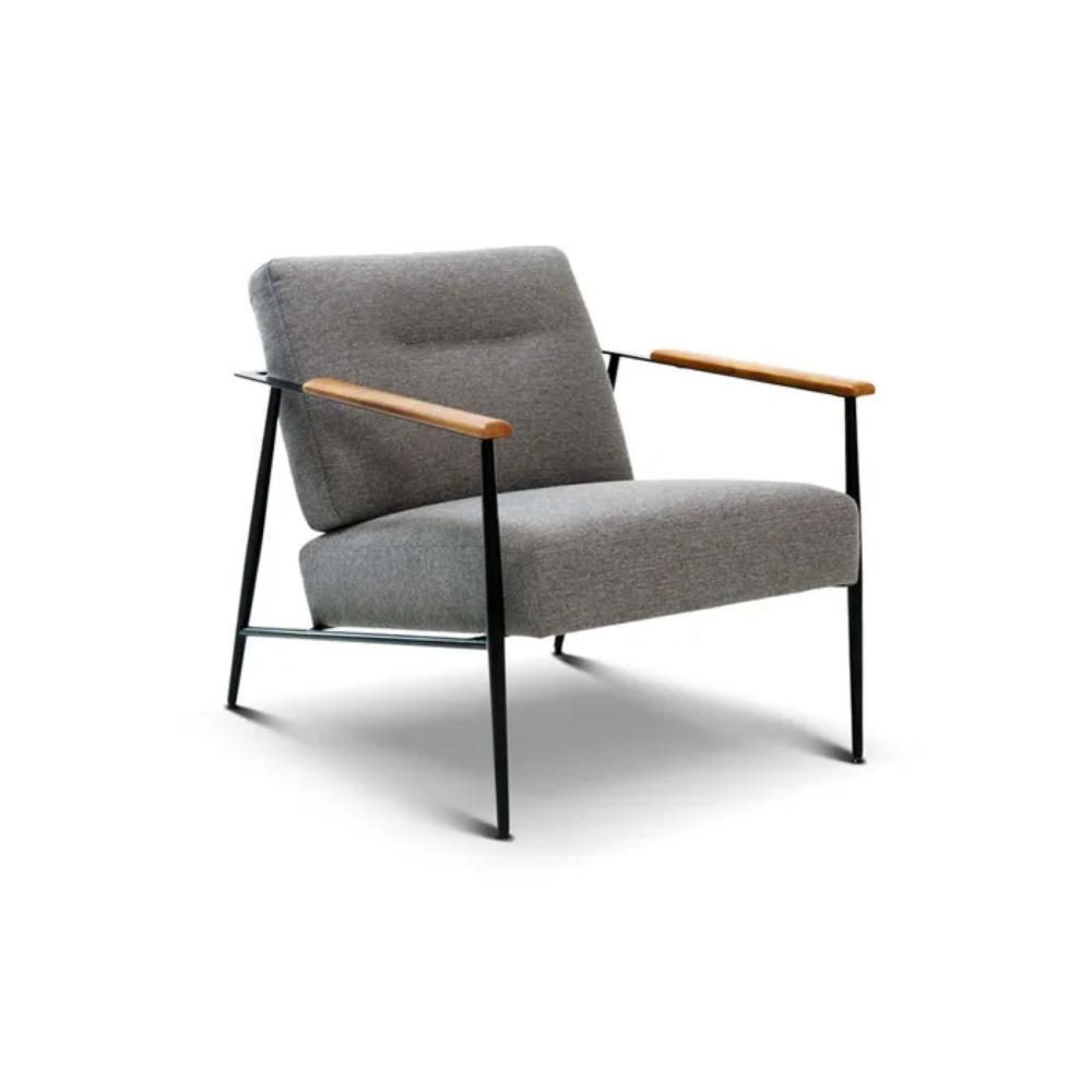 Poltrona Rosen Fossvelen Gris Tela