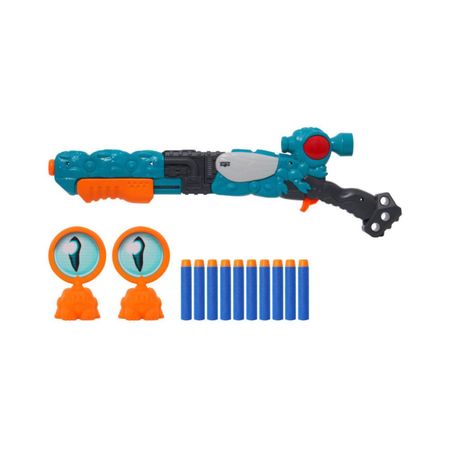 Set Lanzador Fast Shots Con 10 Dardos Y 2 Targets