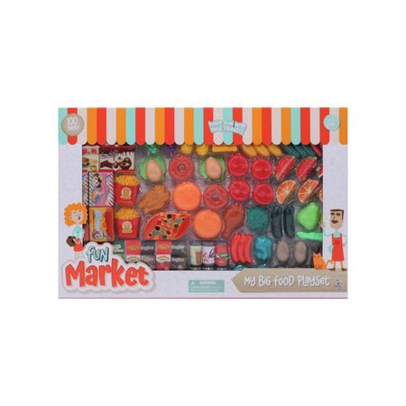 Set De Comida De Juguete Fun Market 100 Piezas