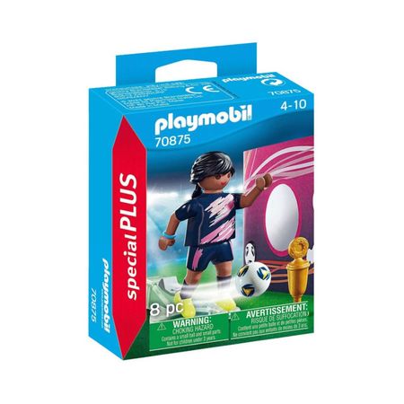 Juego Playmobil Special Plus Futbolista Y Muro De Gol