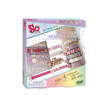 Set De Belleza So Beads Rose Gold Message Bands