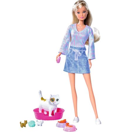 Muñeca 3D Steffi Love Cuidado De Gatos