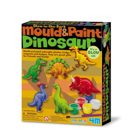 Moldea Y Pinta Figuras Modelo Dinosaurio 4M