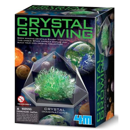 Juego De Mesa 4M Set De Crecimiento De Cristales Color Verde