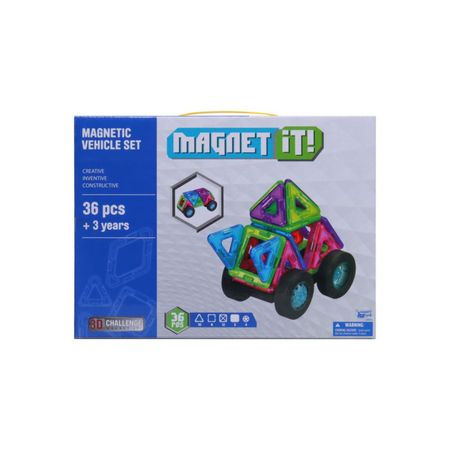 Bloques Magneticos 36Pzas Set Vechiculos