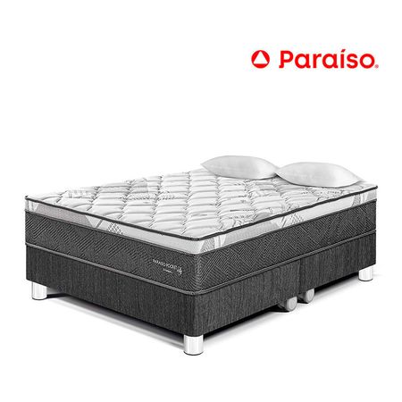 Cama Paraíso Pocket Star Queen - Charcoal