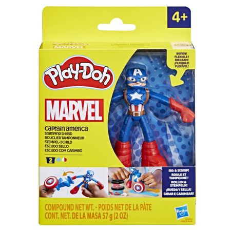 Set De Plastilinas Play Doh Avengers Figura  Capitan America