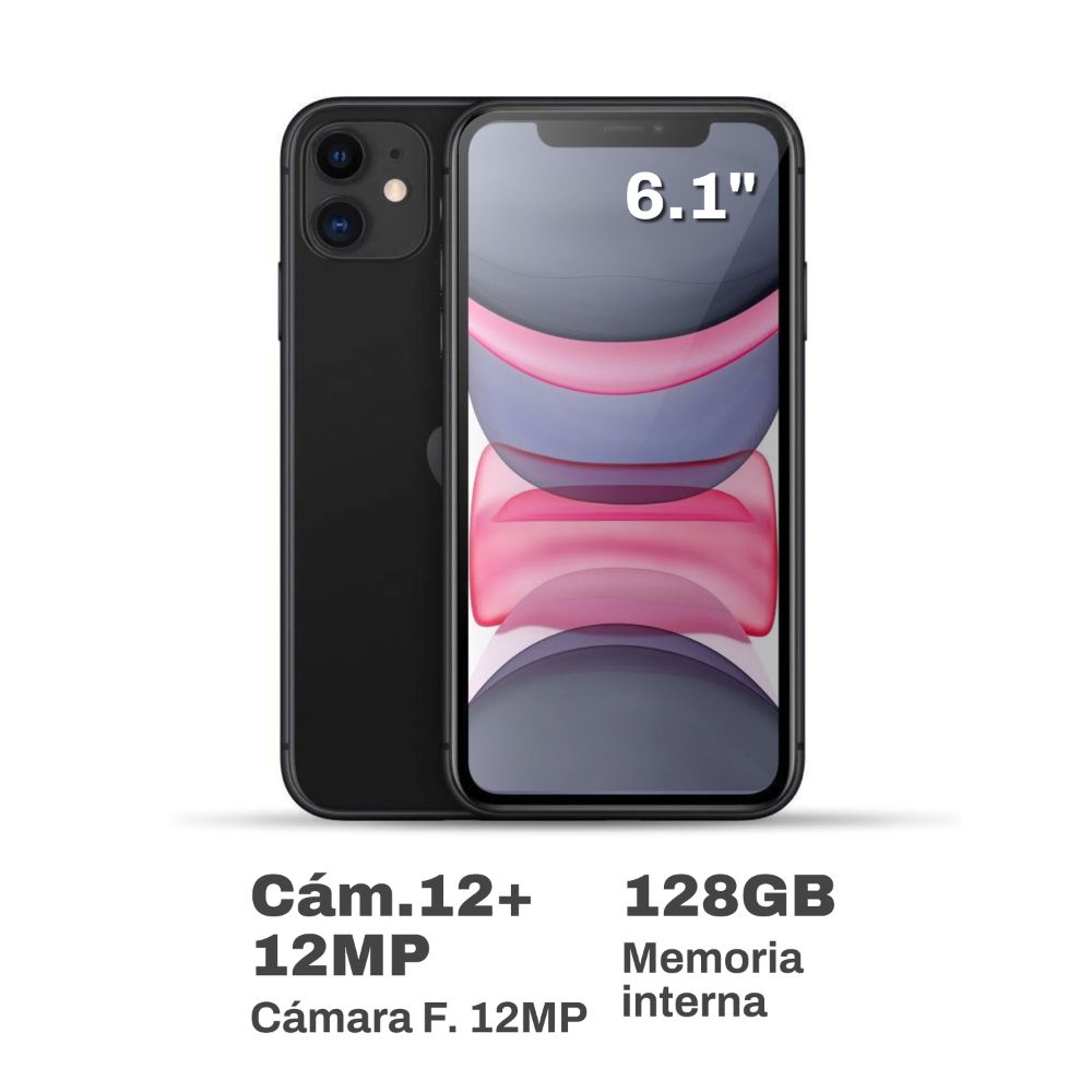 Apple iPhone 11 6.1"" 128GB Negro