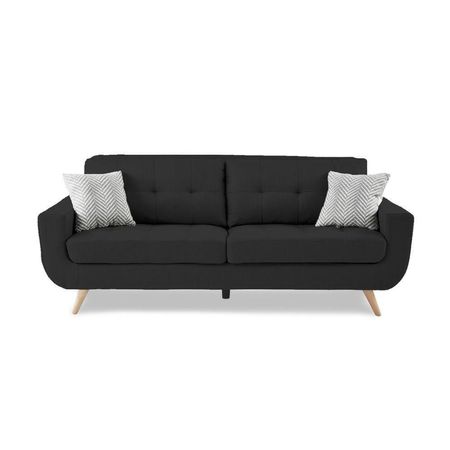Sofá Alneya 3 Cuerpos Negro