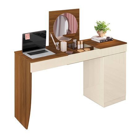 Escritorio Tocador Crystal Bicolor