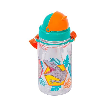 Botella Scool Pp Chica Jurassic Turquesa