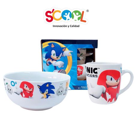 23 Scool Set Cerámica 2 Piezas Sonic