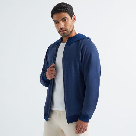 Polera Hombre Full Zipper Bloques Madison COMBO2 L