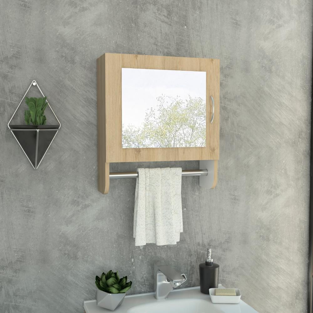 Botiquin Bath 300 - Rovere/Blanco