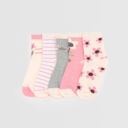 Medias Altas Para Niña Pack X5 Para Niña Circus Combo1 5