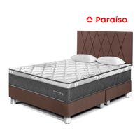 Dormitorio Pocket Star King Cabecera Loft + 2 Almohadas + 1 Protector Chocolate