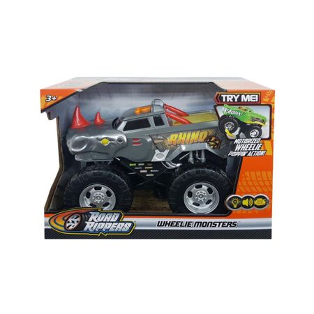 Carro Road Rippers Wheelie Monsters Rinoceronte