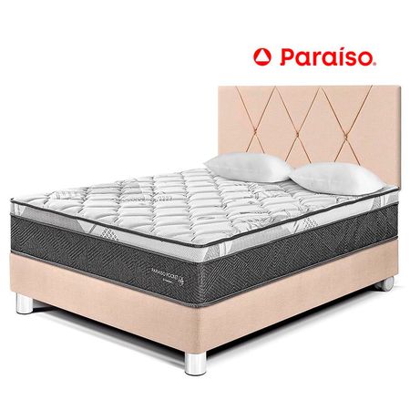 Dormitorio Pocket Star 2 Plazas Cabecera Loft Champagne