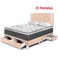 Dormitorio Pocket Star King con Cajones Champagne