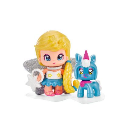 Muñeca Pinypon Estrella Rubia Con Unicornio