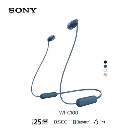 Sony Audífonos Bluetooth WI-C100 in Ear Azul