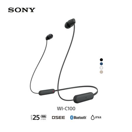 Sony Audífonos Bluetooth WI-C100 in Ear Negro