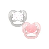 Chupones Dr Browns Set De 2 Advantage 0-6M Rosa Y Gris
