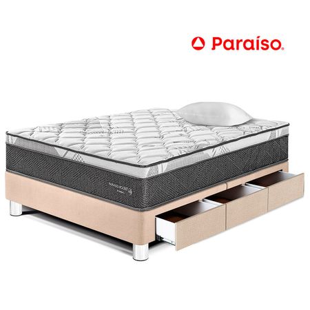 Cama Pocket Star con Cajones 1.5 Plazas Champagne