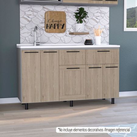 Mueble Hasselt Con Lavaplatos - Gris