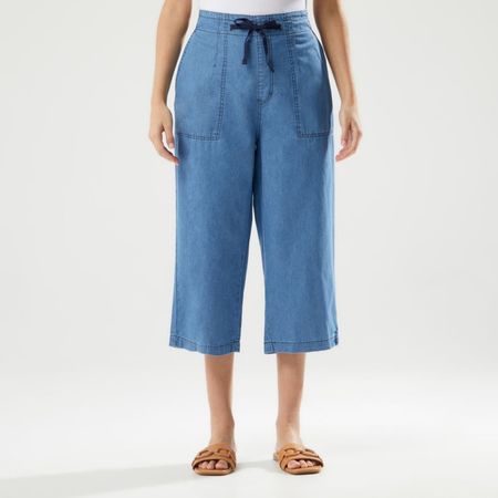 Capri Mujer Chambray Culotte Madison AZUL ACERO XL