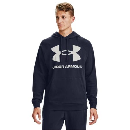 Polera Deportiva Under Armour Para Hombre Hoodie 1357093-410 Rival Fleece Big Azul Talla M