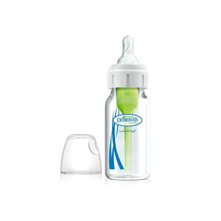 Biberón Para Bebe Dr Browns De Vidrio Boca Estrecha 4 Oz/120Ml