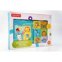 Memoria Madera Fisher Price 6 Tarjetas Y 24 Bloques