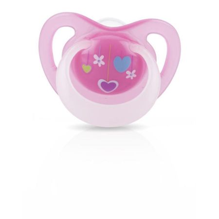 Chupón Para Bebé NubyOrtho Glow In The Dark Rosado