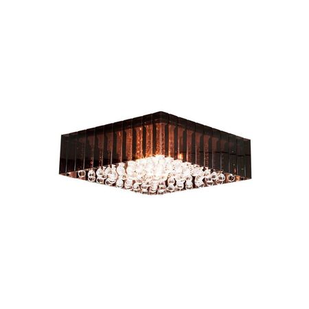 Luminaria Colgante Lumiere Cuadrado Ahumado