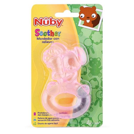 Anillo Refrigerante Para Bebé NubyMuñequitos Rosado