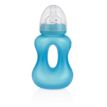 Biberón para Bebé Nuby Gripper 240Ml Celeste