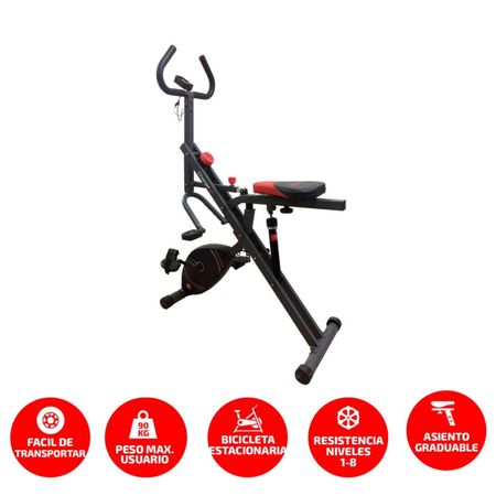 Bicicleta Estática Muvo By Oxford Up Rider Dual Charge 31 Negro