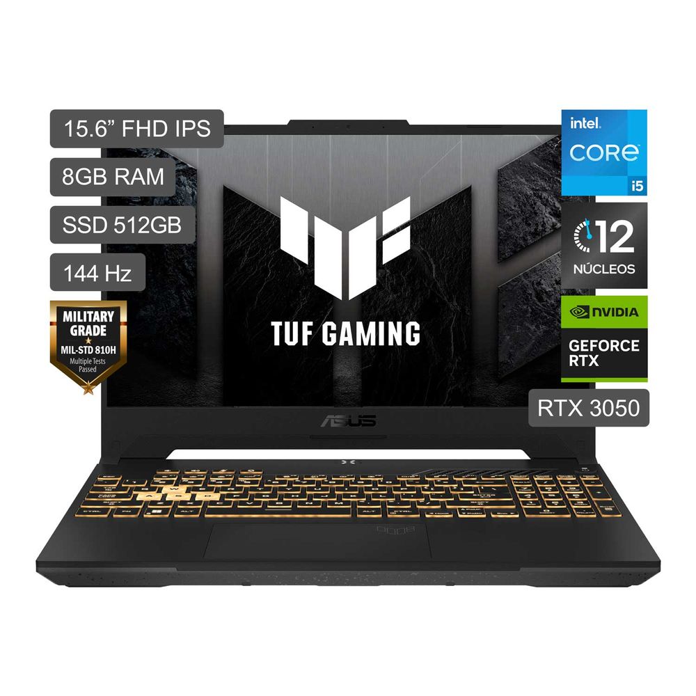 Laptop ASUS TUF Gaming F15 FX507ZC4-HN005W RTX3050 8GB RAM 512GB SSD 15.6 Mecha Gray