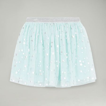 Falda Para Niña Circus Tutu Print Aqua 4